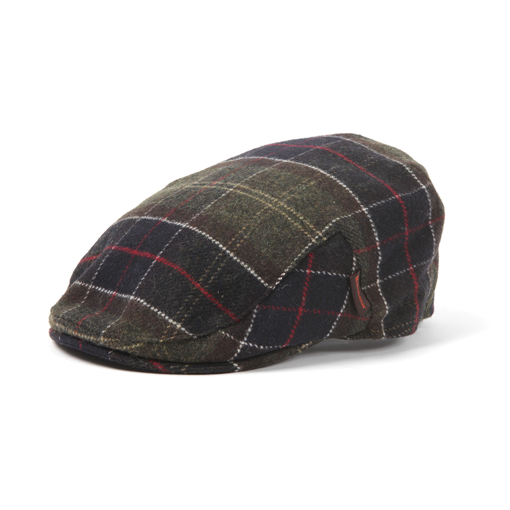 mens barbour classic wool tartan cap