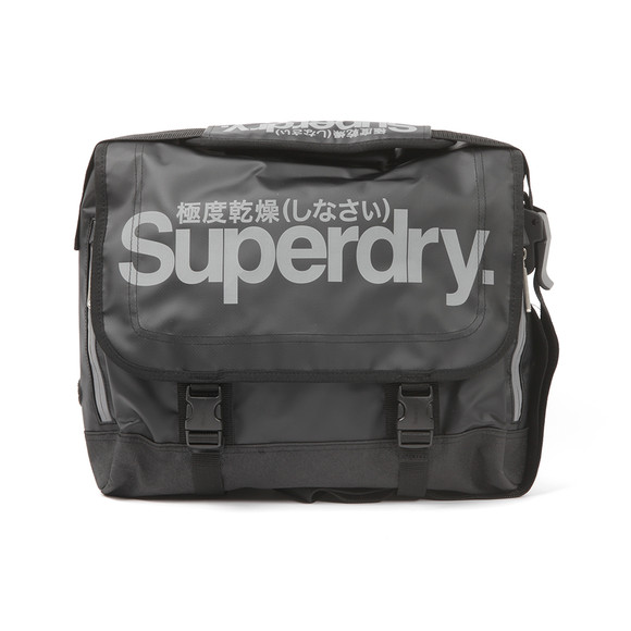 Superdry Mens Black Super Pop Tarp Laptop Bag main image