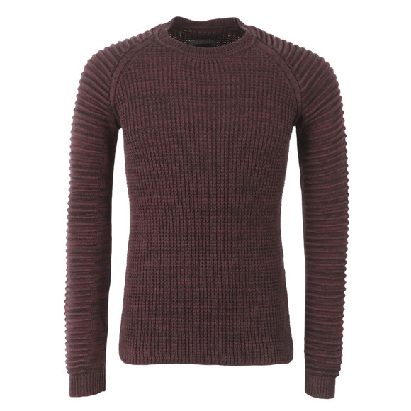 G-Star Mens Purple Avisar L/S Knit main image