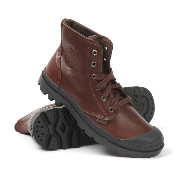 Palladium Mens Brown Pampa Hi Cuff Leather Boot main image