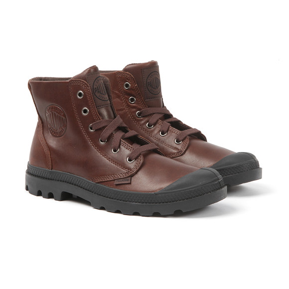 Palladium Mens Brown Pampa Hi Cuff Leather Boot main image