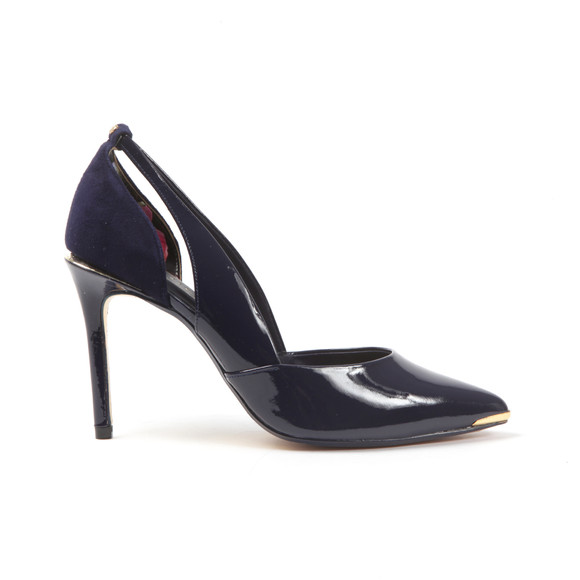 Ted Baker Womens Blue Jiena Cut Out Leather Court Shoe #2