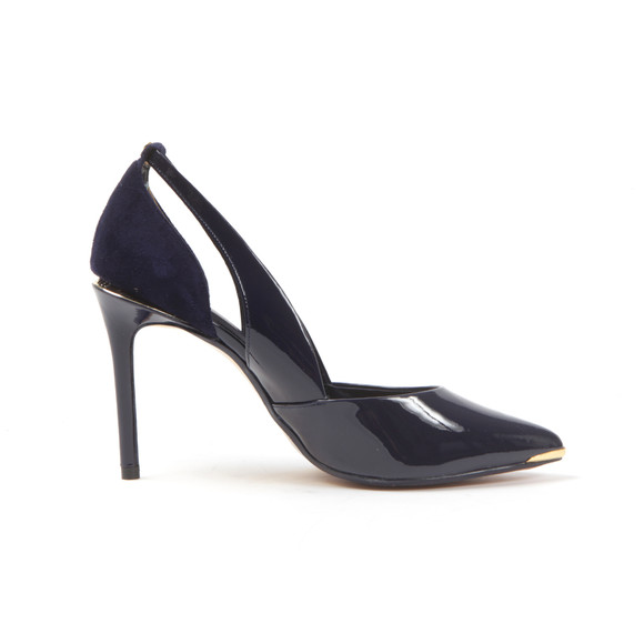 Ted Baker Womens Blue Jiena Cut Out Leather Court Shoe #3