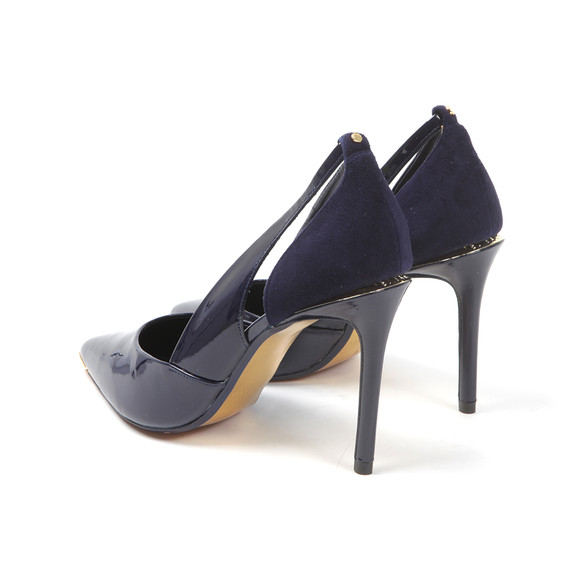 Ted Baker Womens Blue Jiena Cut Out Leather Court Shoe #4