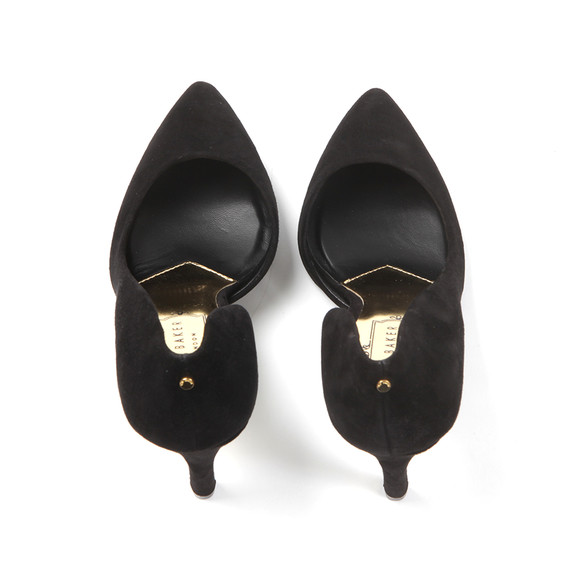 Ted Baker Womens Black Meshi Cut Out Suede Court Shoe #2