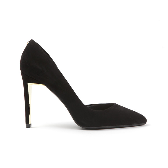 Ted Baker Womens Black Meshi Cut Out Suede Court Shoe #3