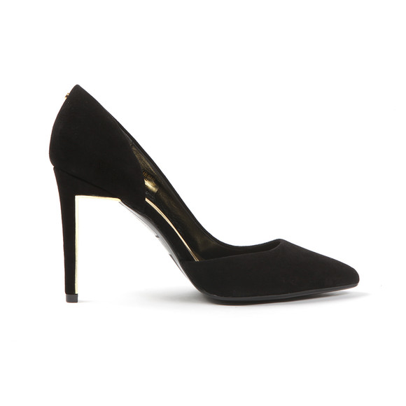 Ted Baker Womens Black Meshi Cut Out Suede Court Shoe #4