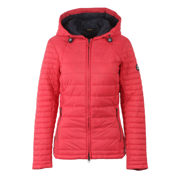 Barbour Lifestyle Womens Red Landry Baffle Quilt #1