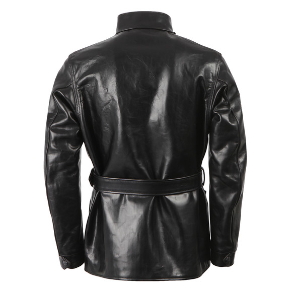 Barbour International Triumph Mens Black Perfo Leather Jacket main image