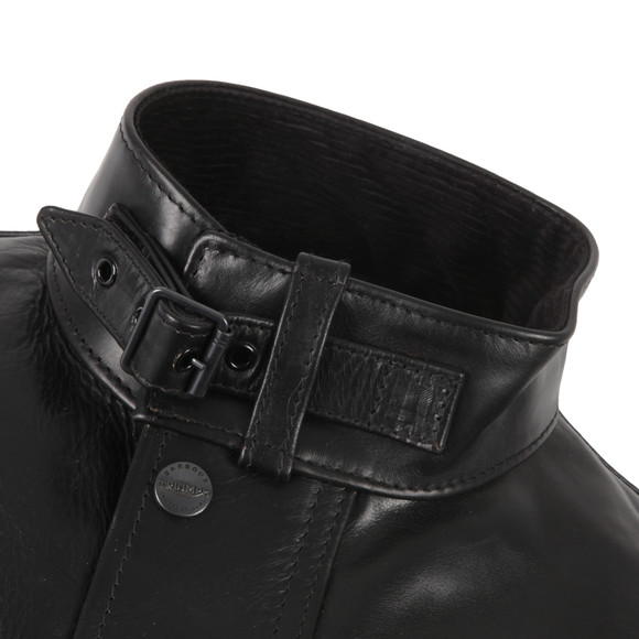 Barbour International Triumph Mens Black Perfo Leather Jacket main image