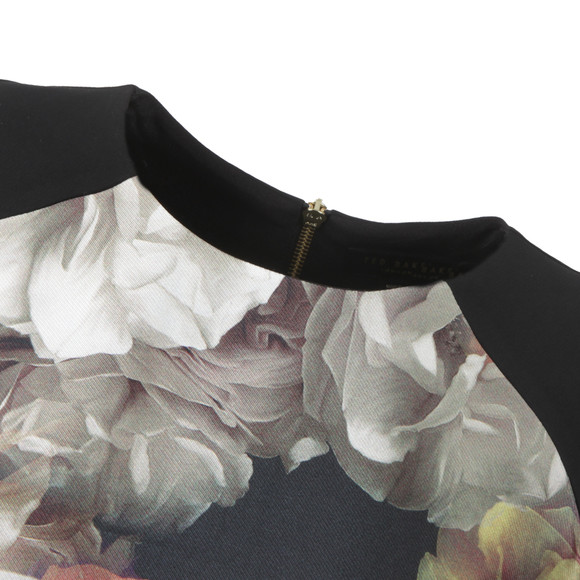 Ted Baker Womens Black Helaina Technicolour Bloom Shirt Dress #3