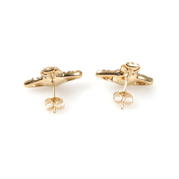 Vivienne Westwood Womens Gold Grace Bas Relief Stud Earring main image