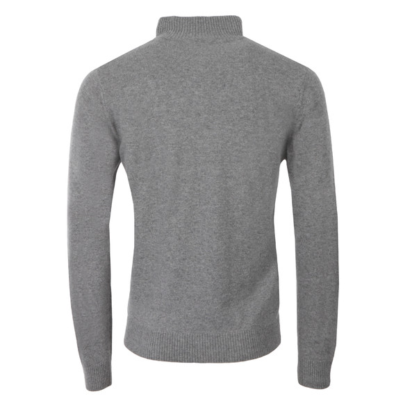 Lacoste Mens Grey Half Zip Wool Jumper main image