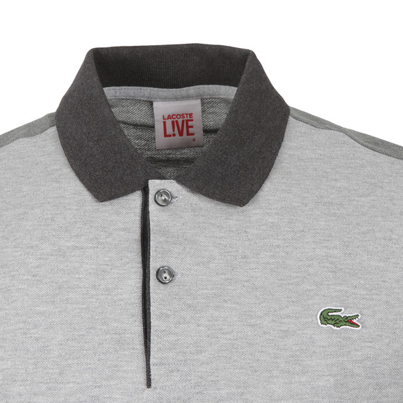 Lacoste Live Mens Grey PH7863 Polo Shirt #3