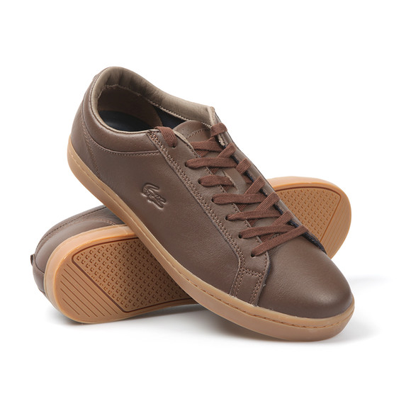 Lacoste Mens Brown Straightset 3 Trainer #2
