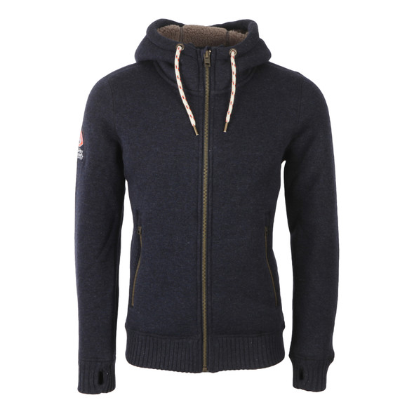 Superdry Mens Blue Expedition Zip Hooded Sweat main image
