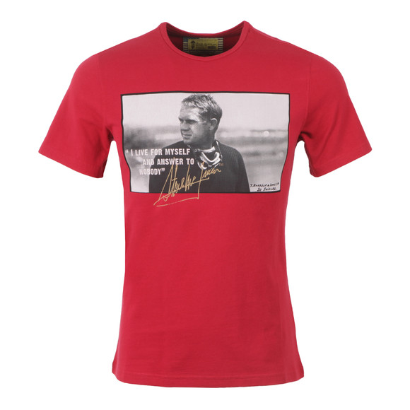 Barbour Int. Steve McQueen Mens Red Tanner T-Shirt  main image