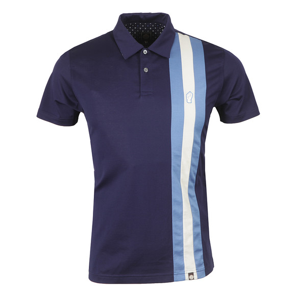 Pretty Green Northern Soul Mens Blue Blackpool Polo Shirt main image