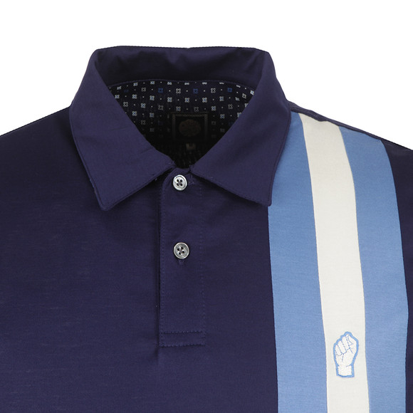 Pretty Green Northern Soul Mens Blue Blackpool Polo Shirt main image