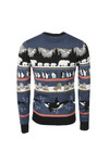 Bellfield Mens Blue Arctic Animal Jumper