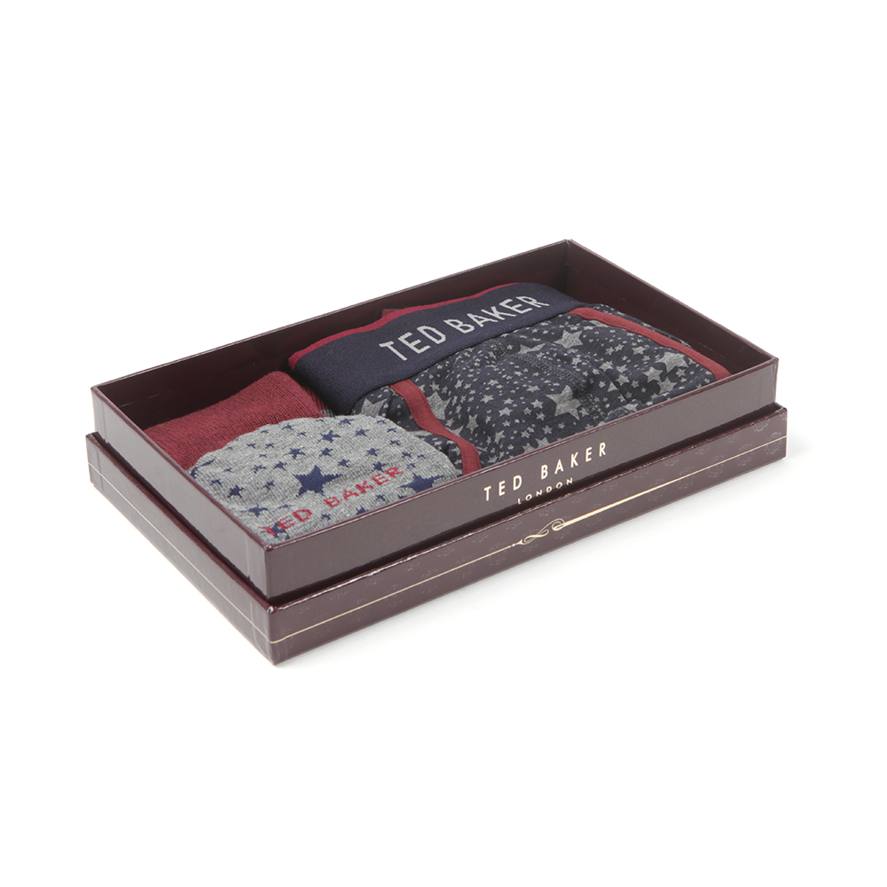 Ted Baker Star Org Sock and Boxer Set Oxygen Clothing