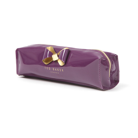 Ted Baker Womens Purple Aker Bow Detail Pencil Case main image