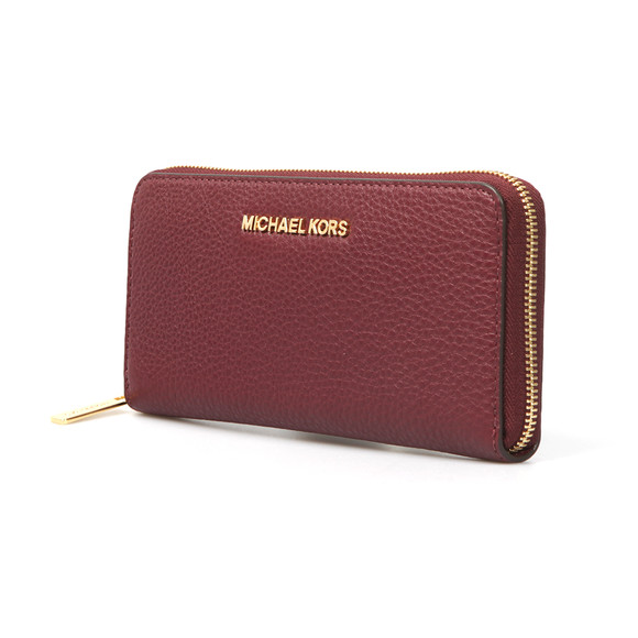Michael Kors Womens Purple Bedford Continental Zip Purse main image