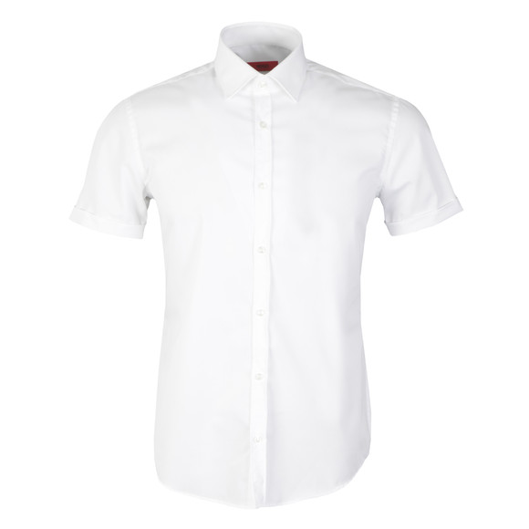 HUGO Mens White C-Jennino Short Sleeve Shirt #1