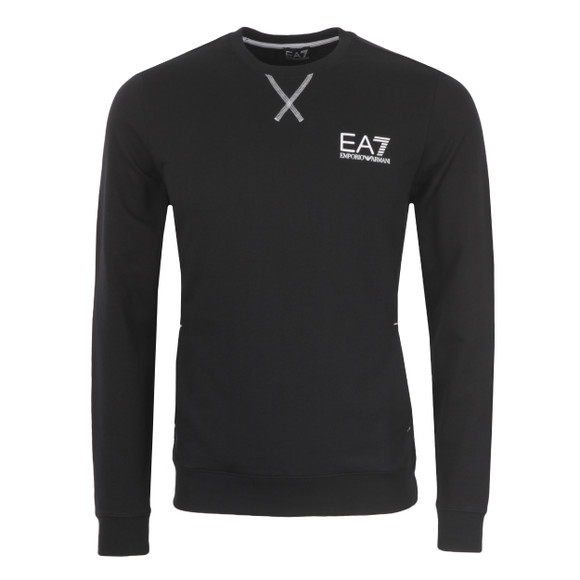 Emporio armani ea7 colour block crew sweatshirt clearance
