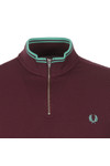 Fred Perry Bradley Wiggins Mens Brown Tipped Cycling Shirt