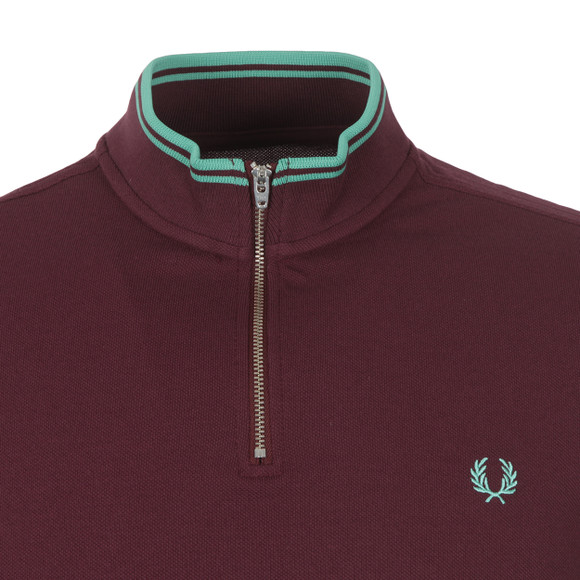 Fred Perry Bradley Wiggins Mens Brown Tipped Cycling Shirt main image