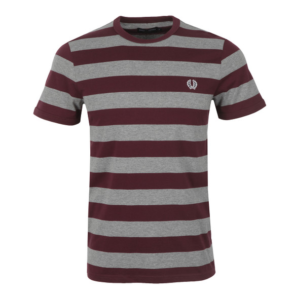 Fred Perry Sportswear Mens Brown Striped Ringer Tee main image