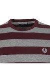 Fred Perry Sportswear Mens Brown Striped Ringer Tee