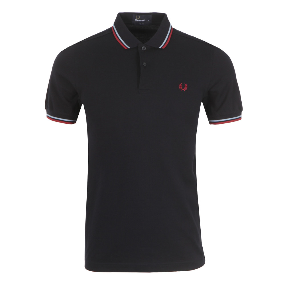 トップス FRED PERRY/Twin Tipped Ribbed Polo Shirt Fred Perry Twin Tipped Polo Shirt | Oxygen Clothing