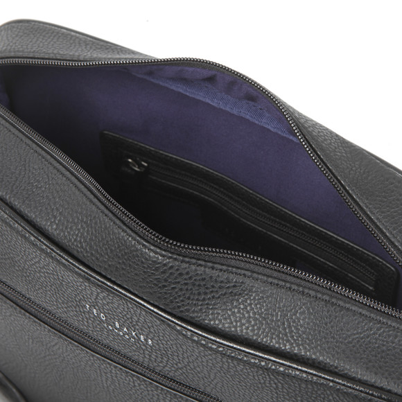 Ted Baker Mens Black Embossed Messenger Bag main image