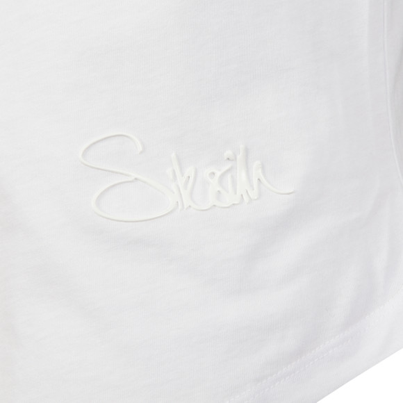 Sik Silk Mens White Reverse Logo T Shirt main image