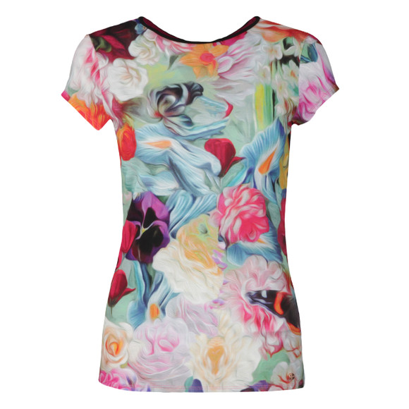 Ted Baker Womens Pink Briana Floral Swirl Print T Shirt #1