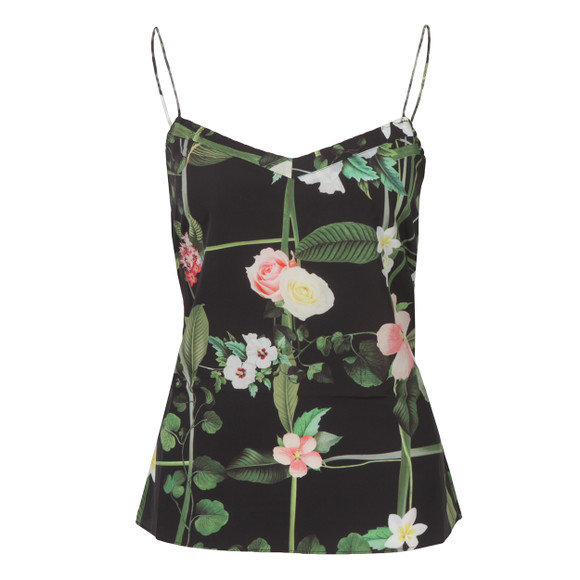 Ted Baker Womens Black Cynaria Secret Trellis Print Cami #1