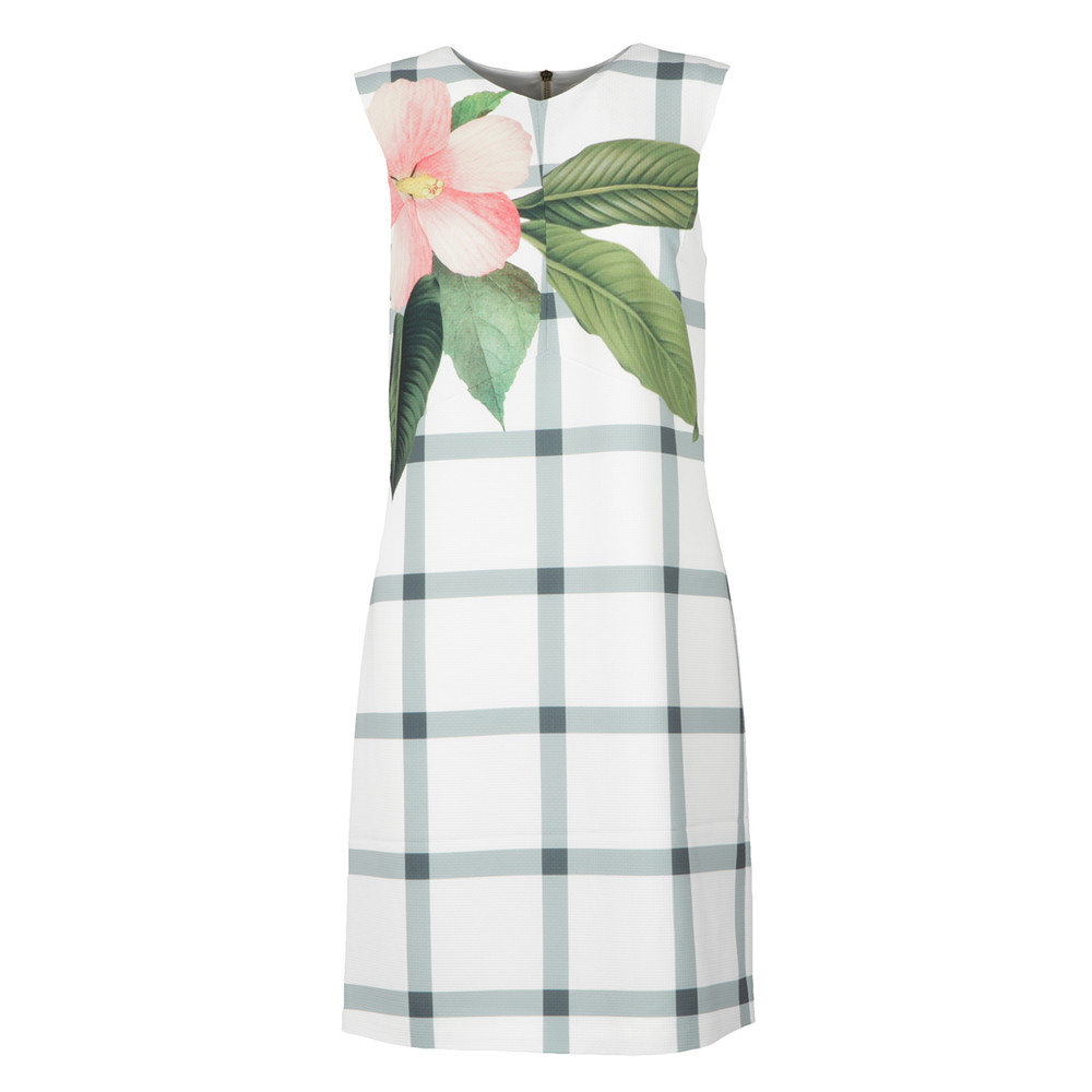 Ted Baker Nayeli Secret Trellis Check Tunic Dress Oxygen Clothing