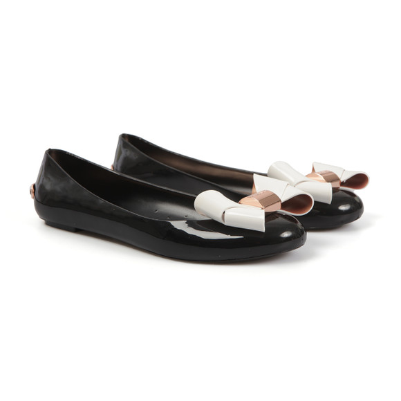 Ted Baker Womens Black Faiyte Large Bow Jelly Pumps main image