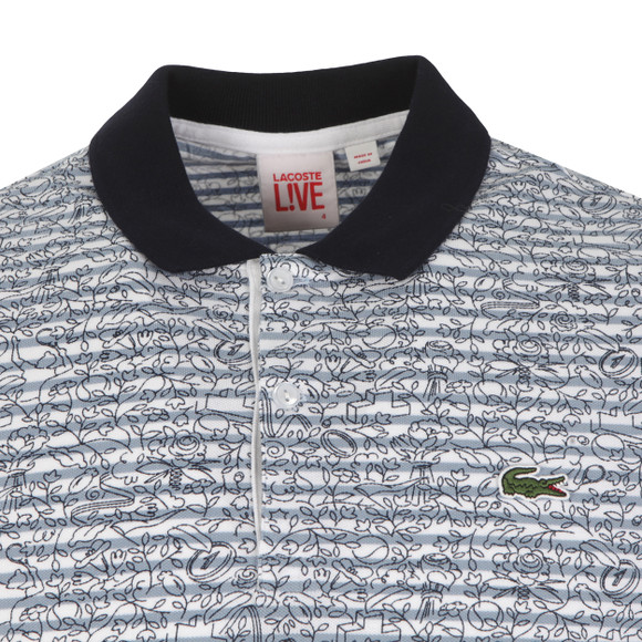 Lacoste Live Mens Blue PH5177 Polo Shirt #2