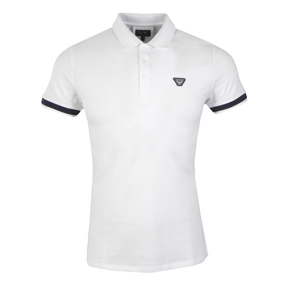 Armani Jeans Mens White C6M97 Polo Shirt main image