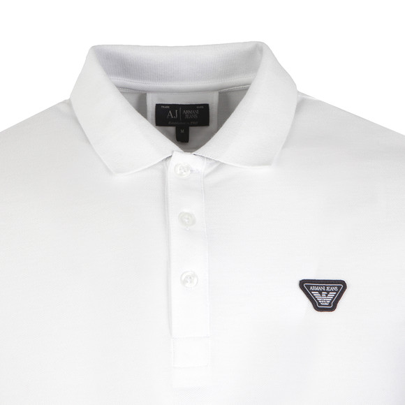 Armani Jeans Mens White C6M97 Polo Shirt main image