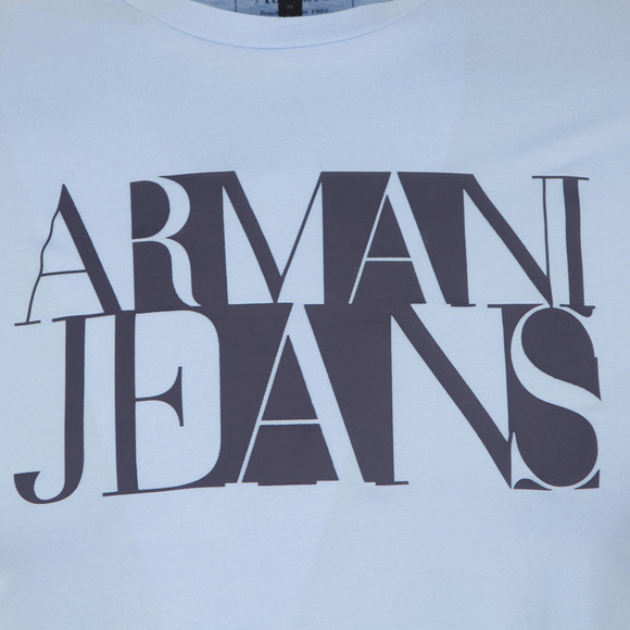 Armani Jeans Mens Blue C6H72 Logo T Shirt #2