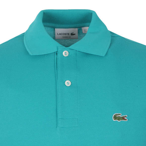 Lacoste Mens Turquoise L1212 Jura Plain Polo Shirt #3