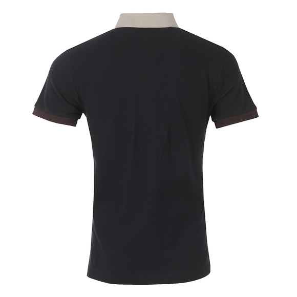 Aquascutum Mens Blue Timbs Contrast Collar Polo #3