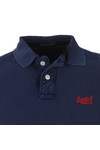 Superdry Mens Blue Vintage Destroyed SS Pique Polo