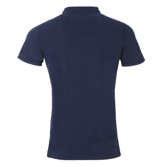 Superdry Mens Blue Vintage Destroyed SS Pique Polo main image