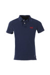 Superdry Mens Blue Vintage Destroyed SS Pique Polo