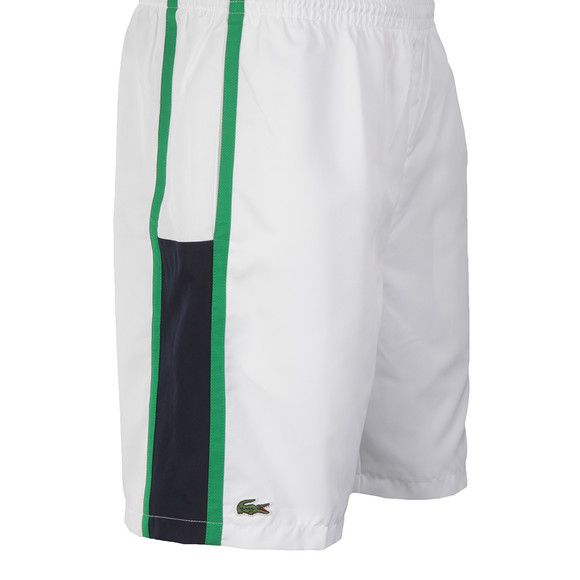 Lacoste Sport Mens White Lacoste GH314T Panel Shorts main image